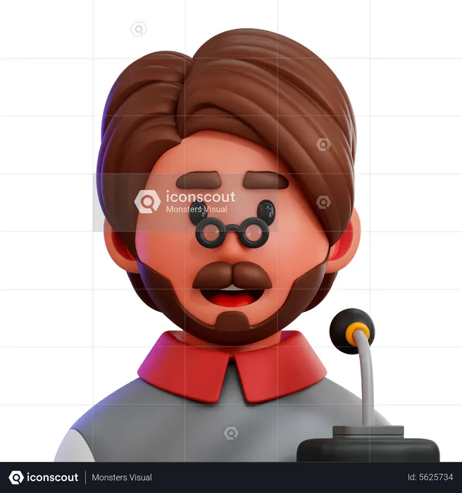 Lecturer  3D Icon