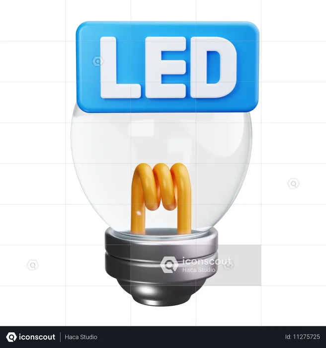 LED電球  3D Icon