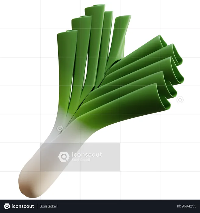 Leek  3D Icon