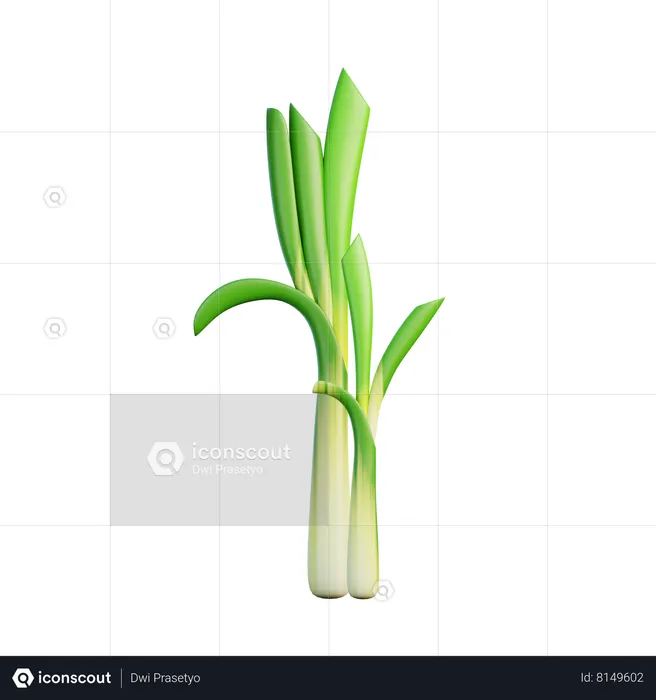 Leek  3D Icon