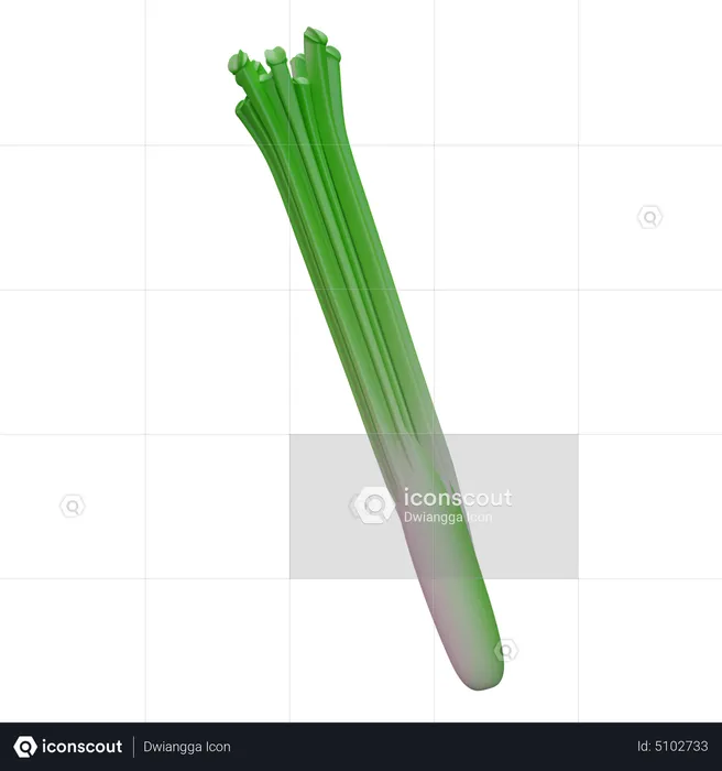 Leek  3D Icon