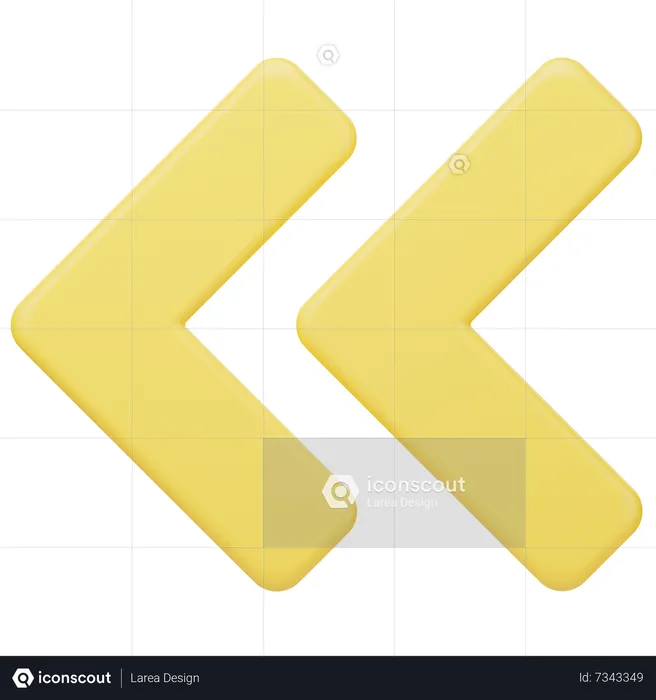 Left Arrow  3D Icon