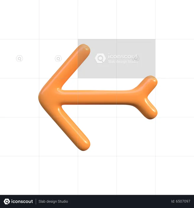 Left Arrow  3D Icon