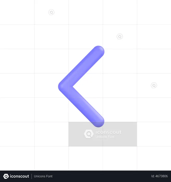 Left-arrow  3D Icon