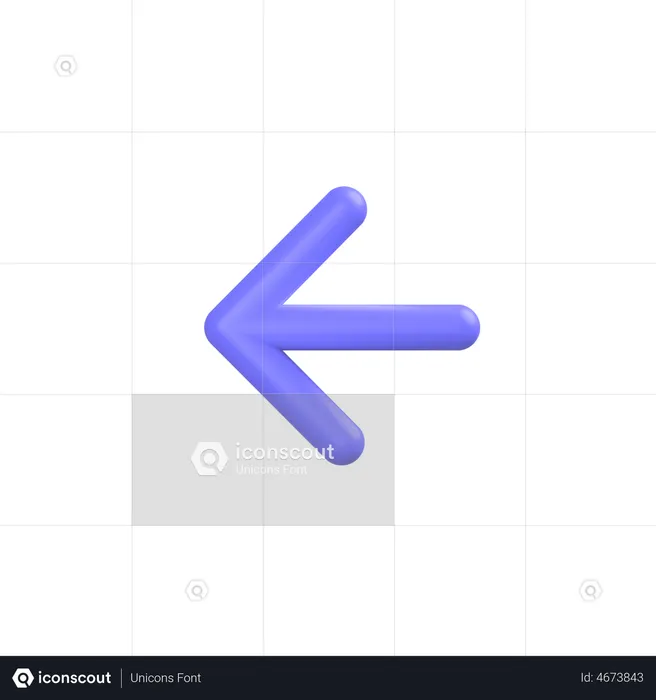 Left-arrow  3D Icon