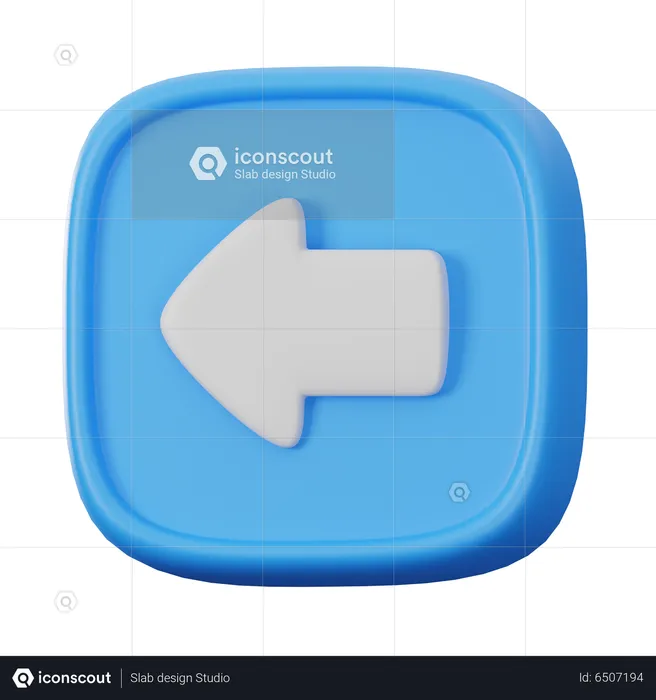Left Button  3D Icon