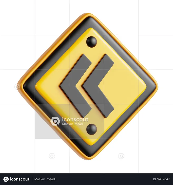Left Direction  3D Icon