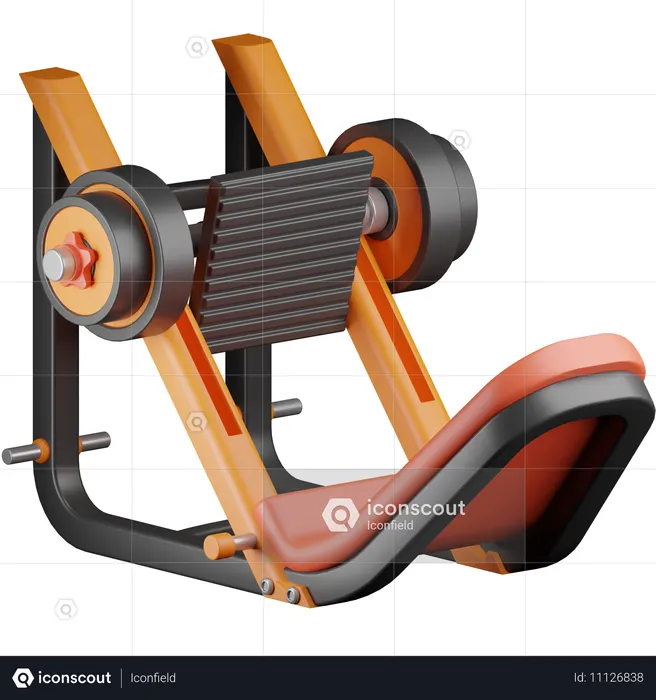 Leg Press Machine  3D Icon