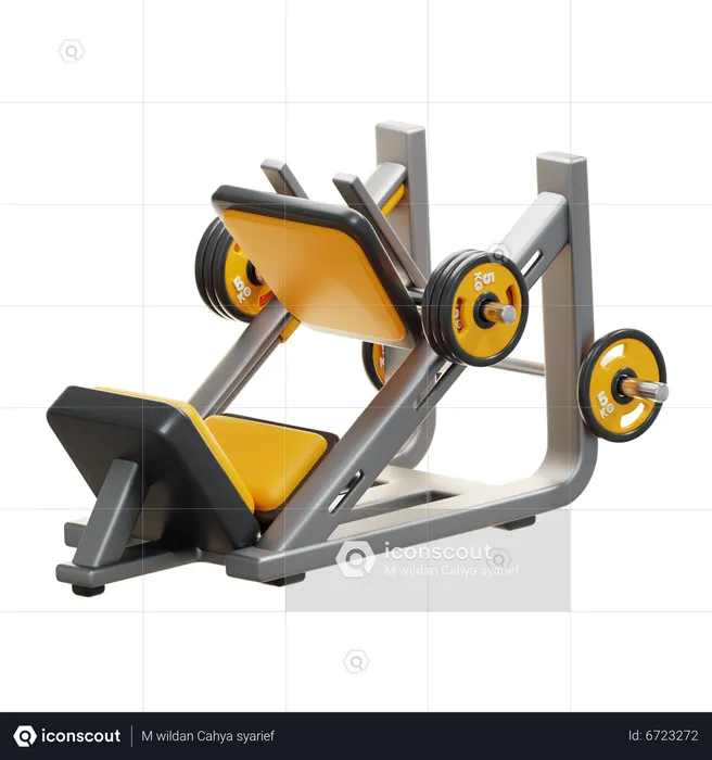 LEG PRESS MACHINE  3D Icon