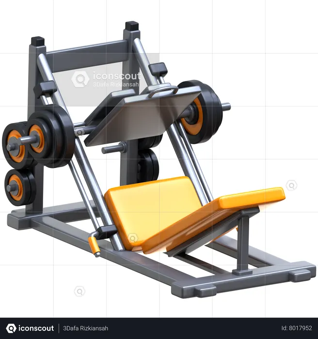 Leg Press Machine  3D Icon