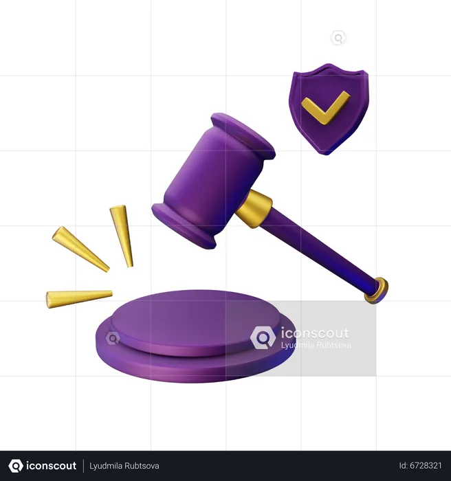 Legal  3D Icon