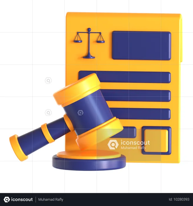 Legal Document  3D Icon