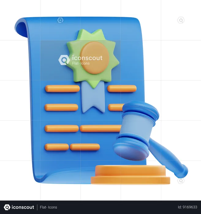 Legal Documents  3D Icon