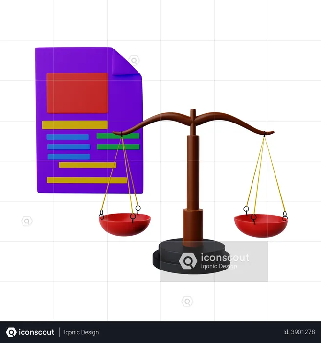 Legal Paper  3D Illustration
