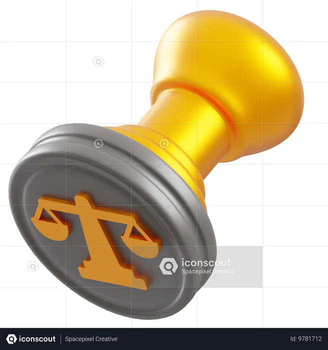 Legal stamp  3D Icon