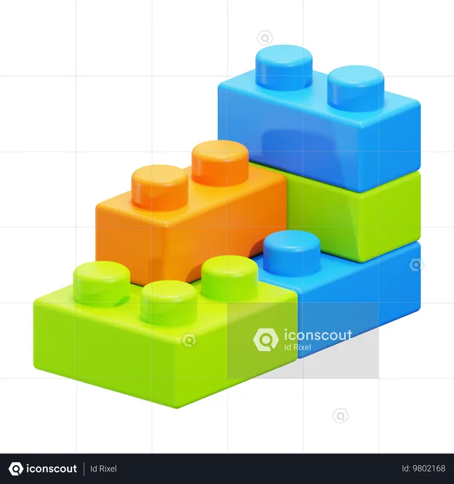 Lego Bricks  3D Icon