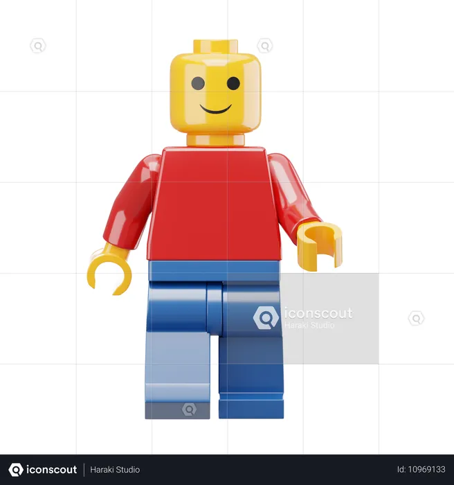 Lego Character  3D Icon