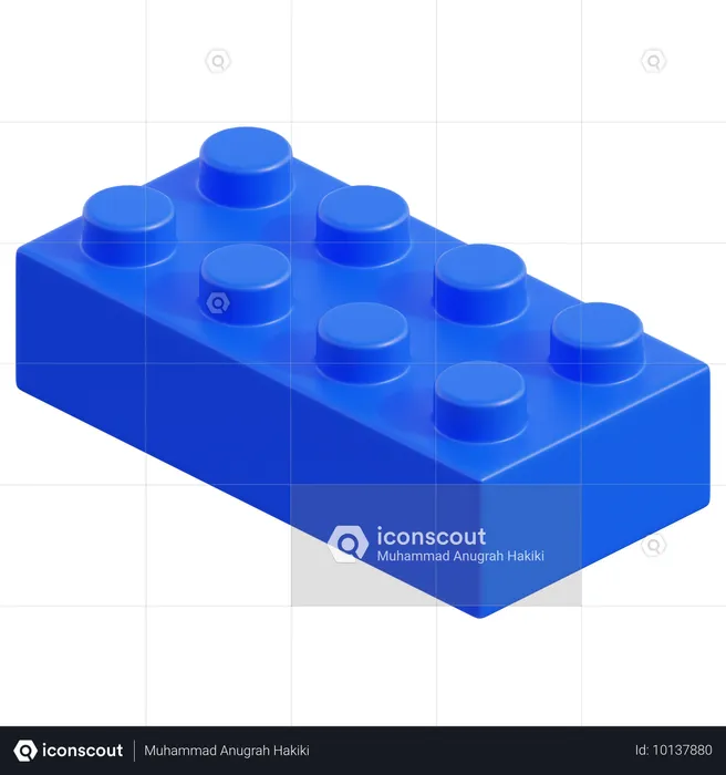 레고 조각  3D Icon