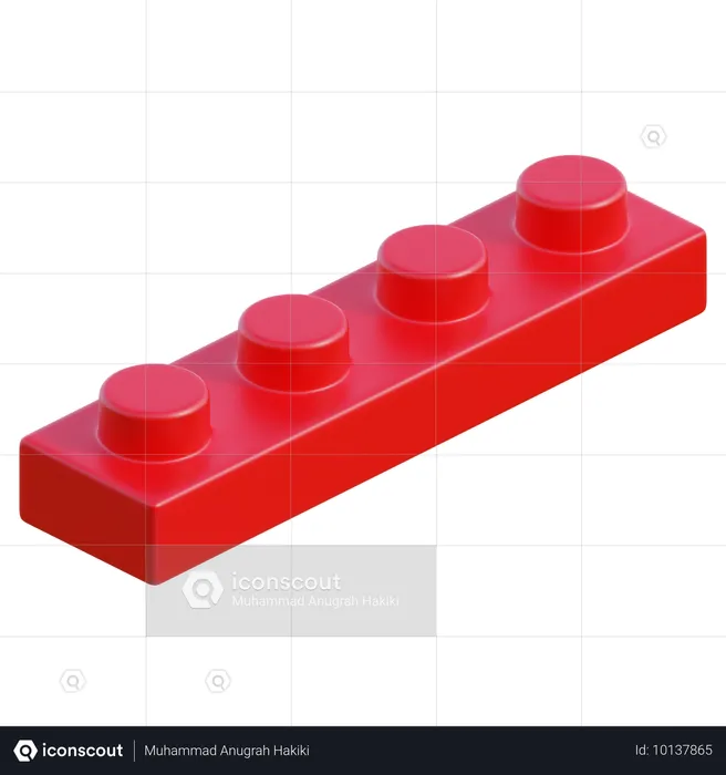 Lego Piece  3D Icon