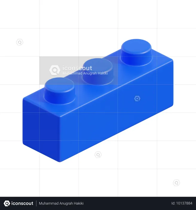 Lego Piece  3D Icon