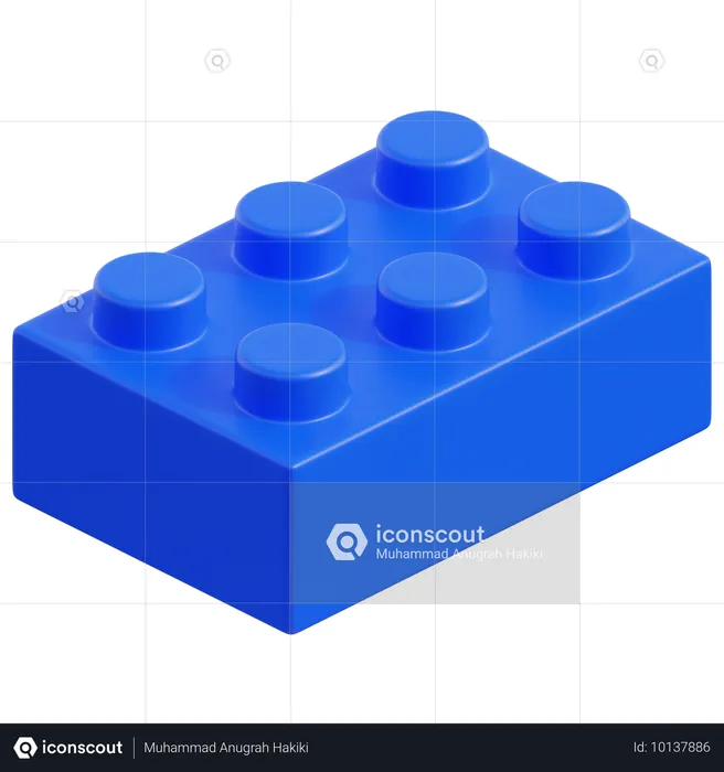 Lego Piece  3D Icon