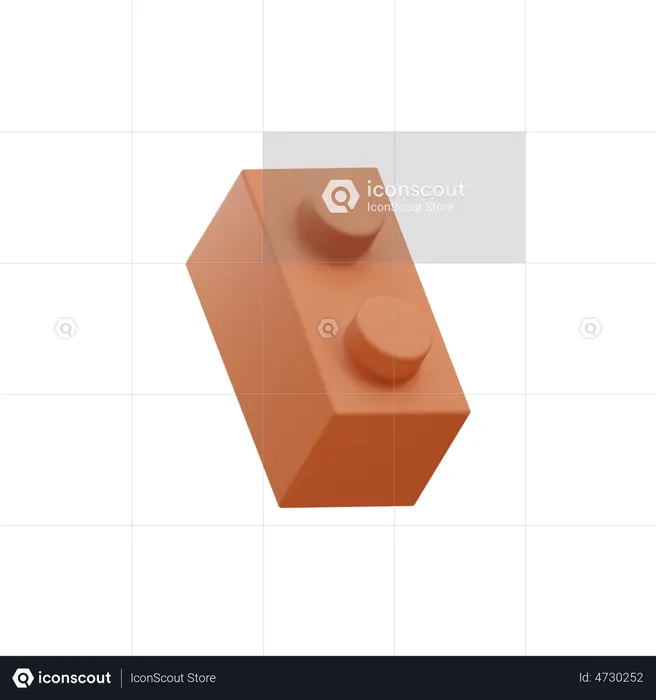 Lego Piece  3D Icon