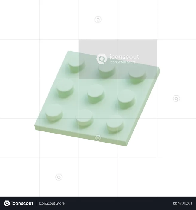 Lego Piece  3D Icon