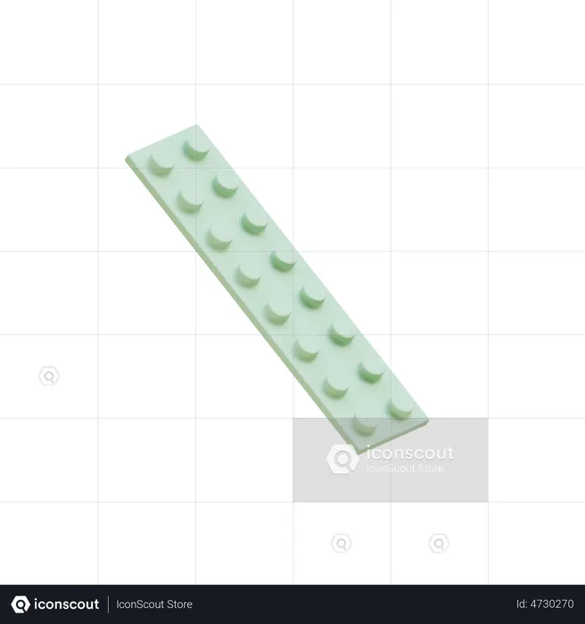 Lego Piece  3D Icon