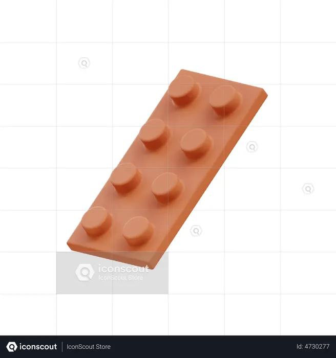 Lego Piece  3D Icon