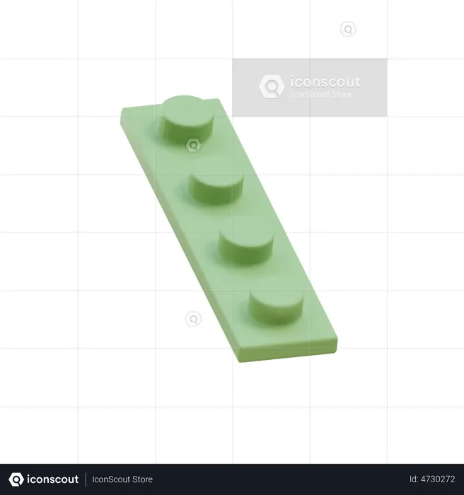 Lego Piece  3D Icon