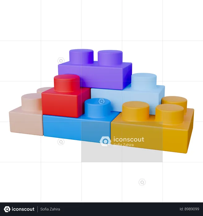 Lego Toys  3D Icon