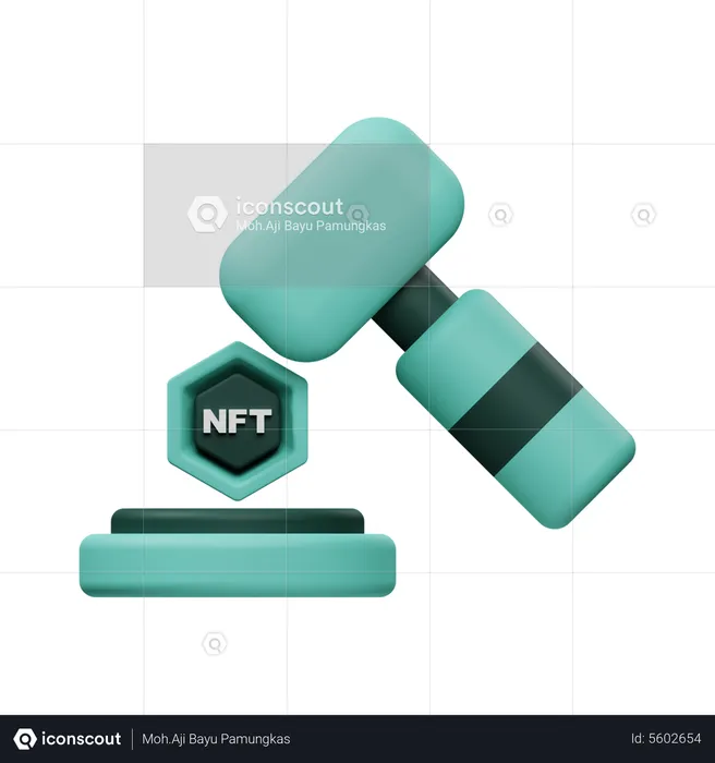 Leilão de NFT  3D Icon