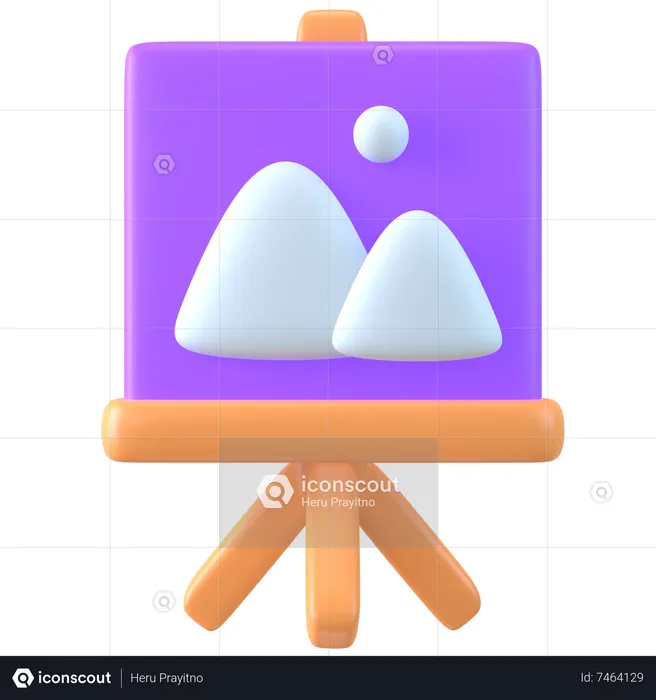Leinwandtafel  3D Icon
