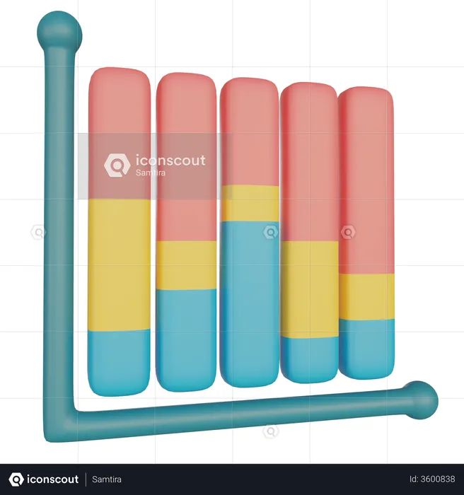 Leistungsdiagramm  3D Illustration