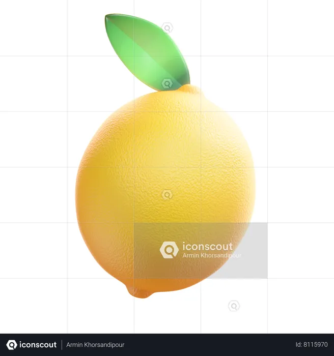 Lemon  3D Icon