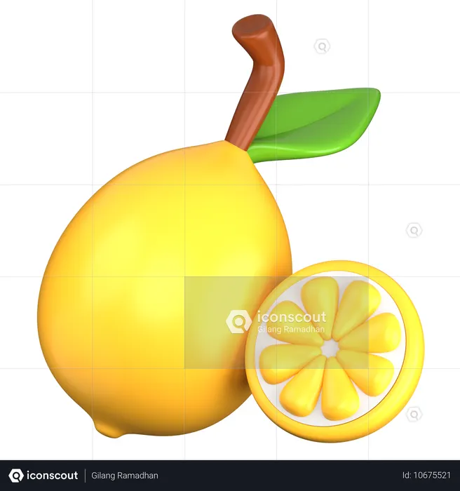 Lemon  3D Icon