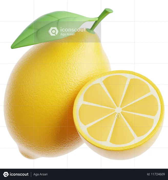 Lemon  3D Icon