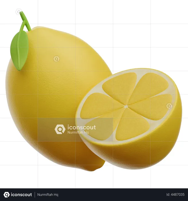 Lemon  3D Icon