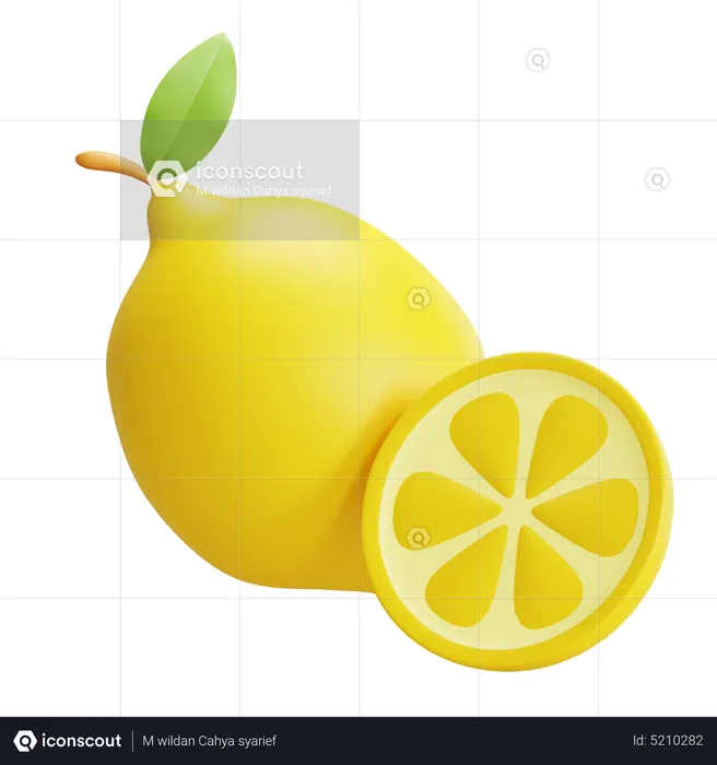 Lemon  3D Icon