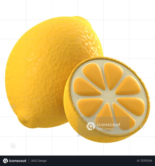Lemon  3D Icon