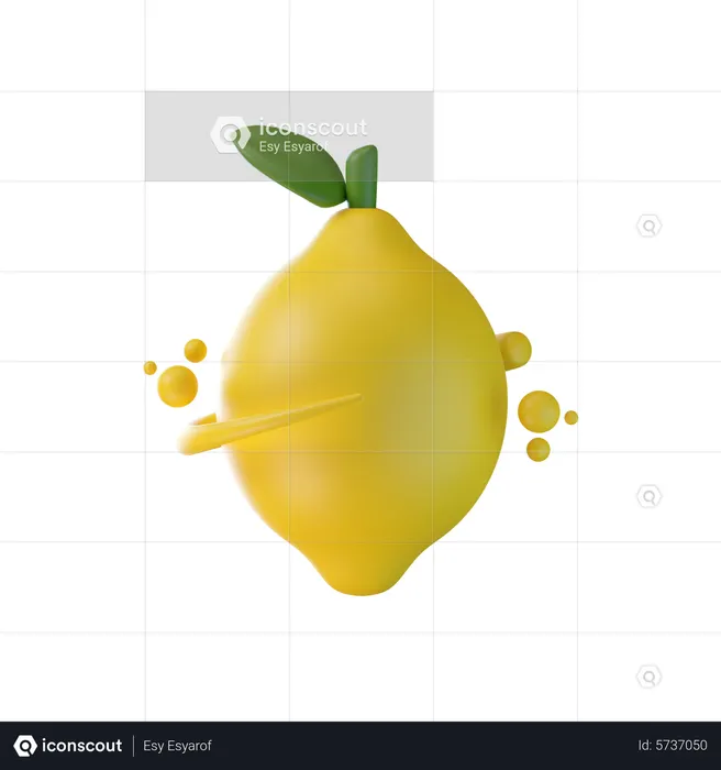 Lemon  3D Icon