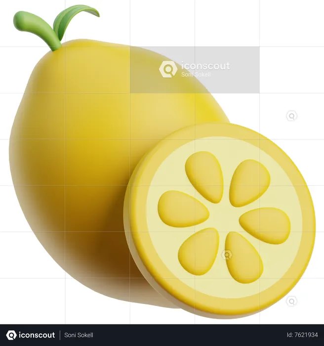 Lemon  3D Icon