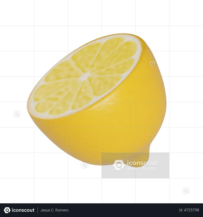 Lemon  3D Illustration