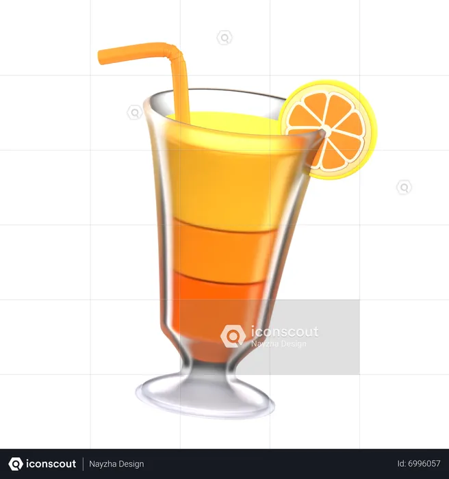 Lemon Cocktail  3D Icon