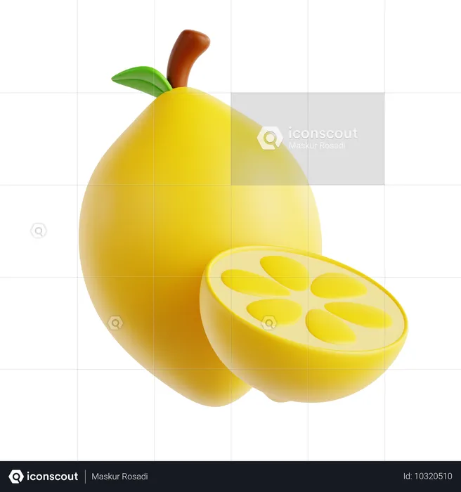 Lemon Fruit  3D Icon