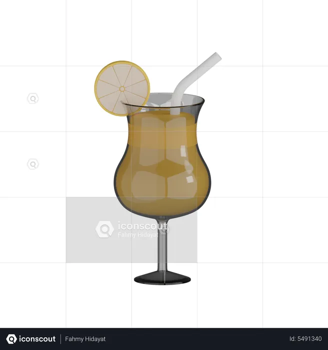 Lemon Juice  3D Icon