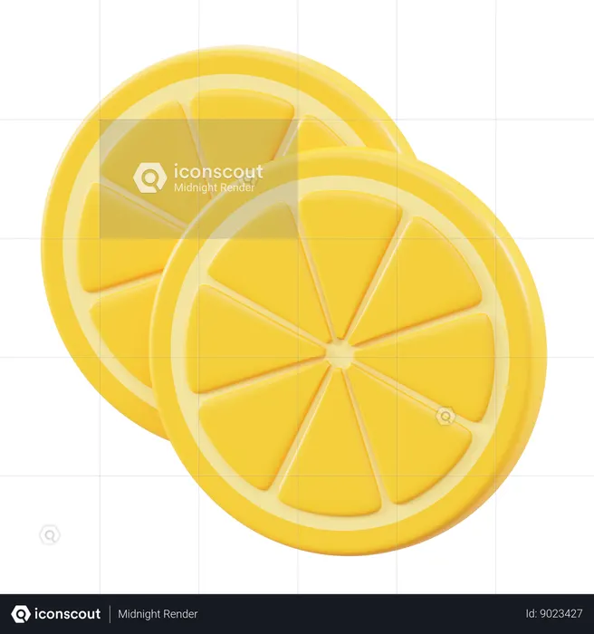 Lemon Slices  3D Icon