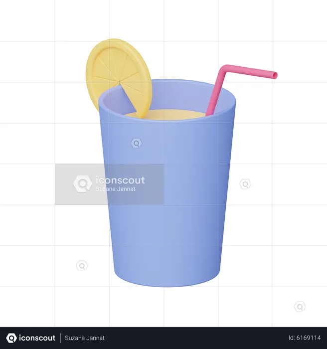 Lemonade  3D Icon