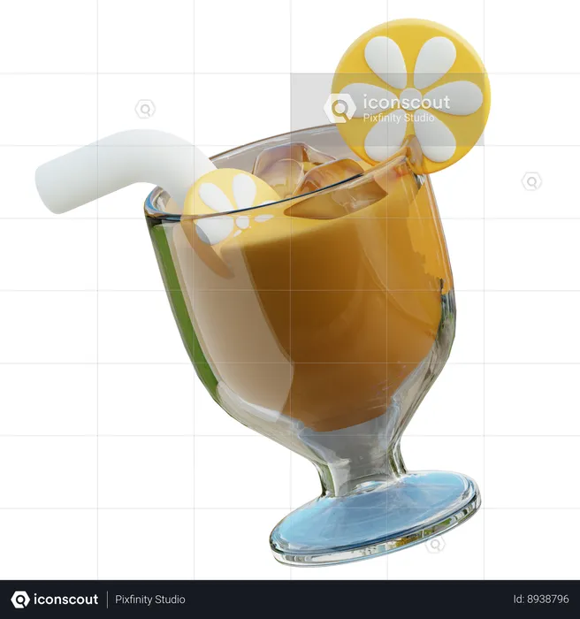Lemonade Drink  3D Icon