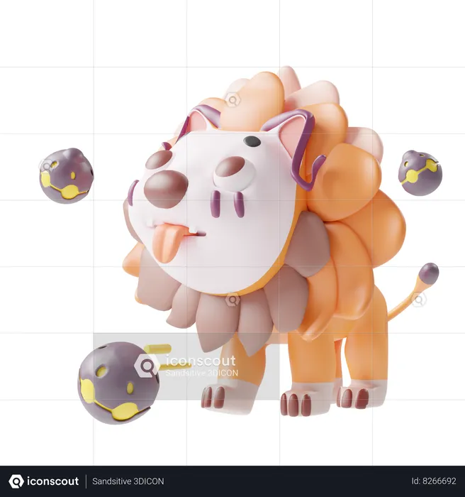 León  3D Illustration